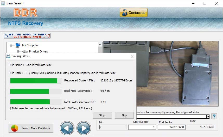 Windows Vista файлы NTFS Recovery Tool