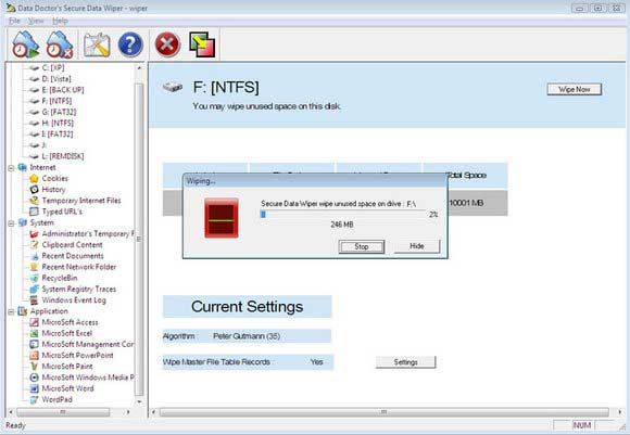 Hard Disk Cleaner Software screen shot